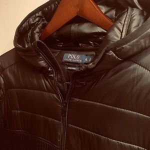 Polo Ralph Lauren ribbed merino wool hoodie